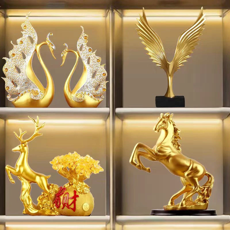 现代简约客厅电视柜装饰品摆件样板房软装玄关书房办公室开业礼品