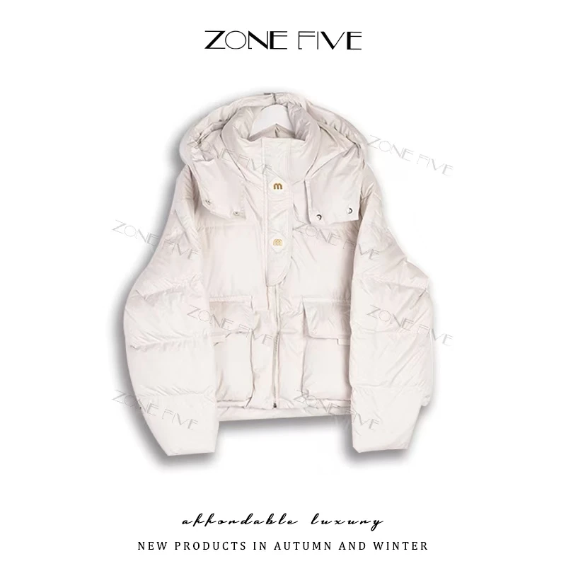 小香风羽绒服2024年冬季新品短款时尚休闲百搭羽绒服外套