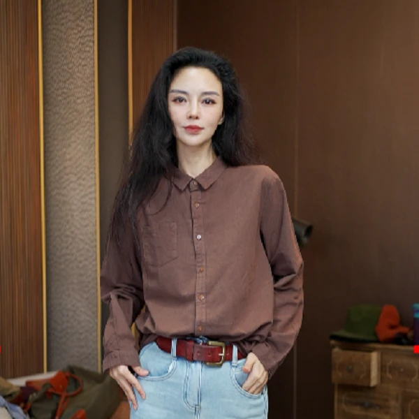 100休闲百搭时尚休闲链接衬衣