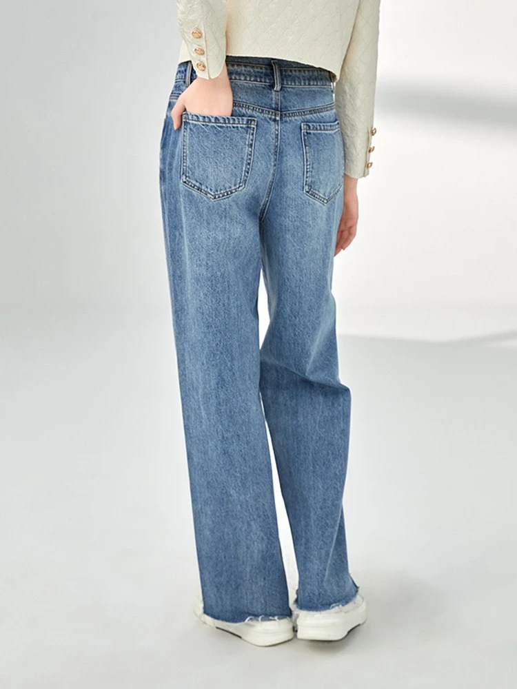 MOFAN 经典阔腿牛仔裤显瘦