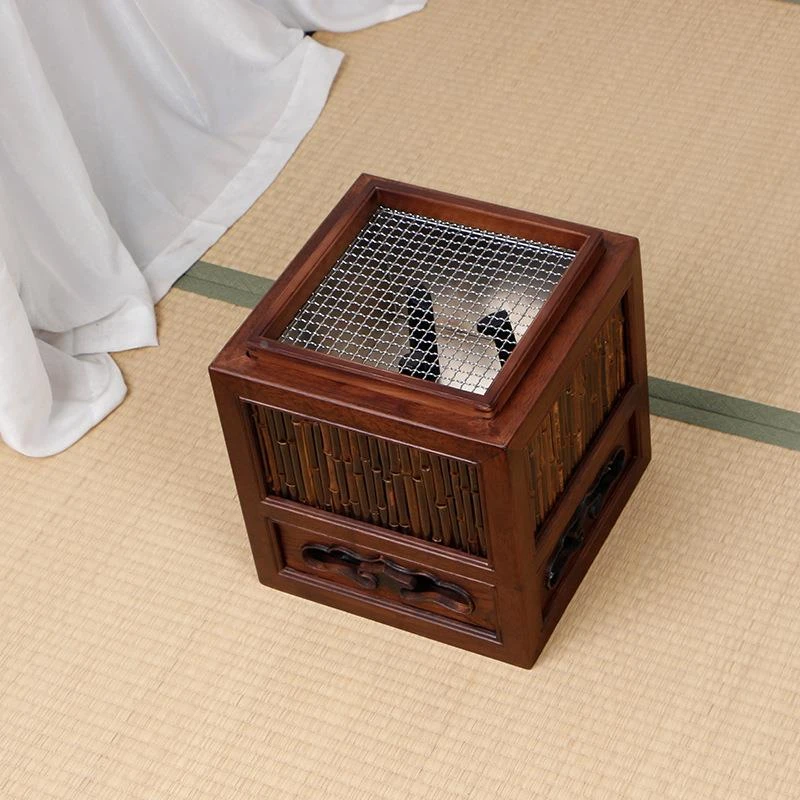 紫竹橡木复古炭炉烧茶炉煮茶器茶壶烧水全套围炉煮茶器具茶空间