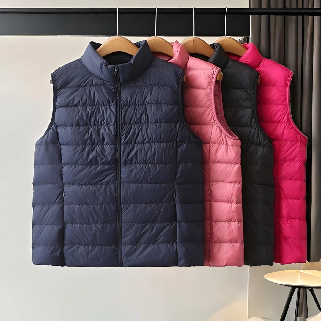 肥胖老人冬装加大码妈妈羽绒内胆立领保暖背心轻便马甲奶奶坎肩厚