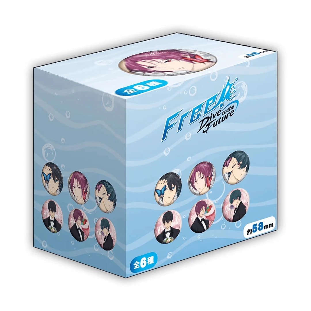 （小云）漫序 free男子游泳部蝴蝶西装吧唧冰箱贴盲盒松冈凛七濑遥