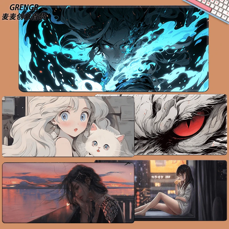 墨染超大加厚电竞CSGO游戏竞技大号电脑桌面键盘垫办公卧室男生