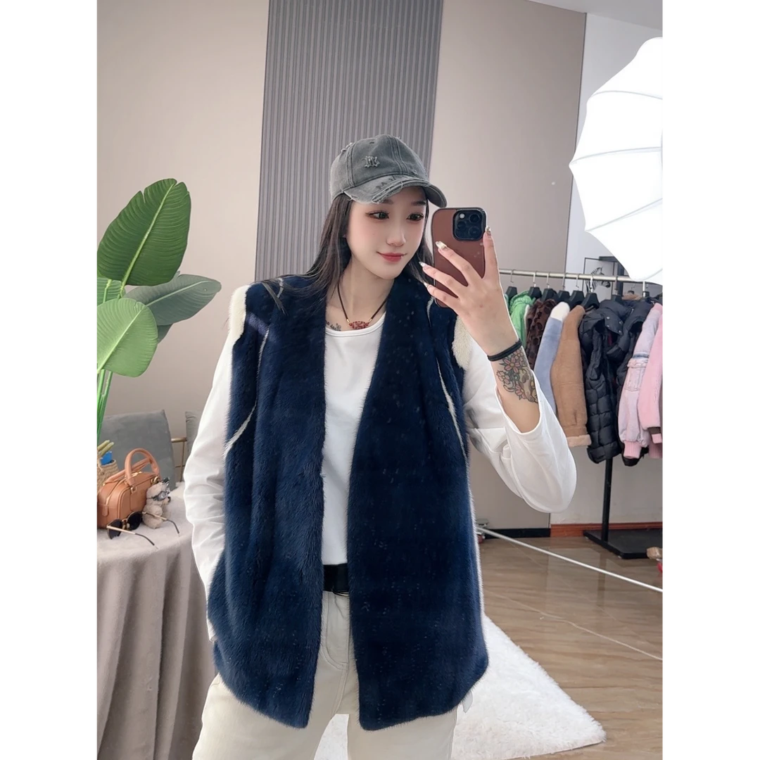 【H.T  FUR】粉蓝世纪| 轻奢搭配水貂外套-66179