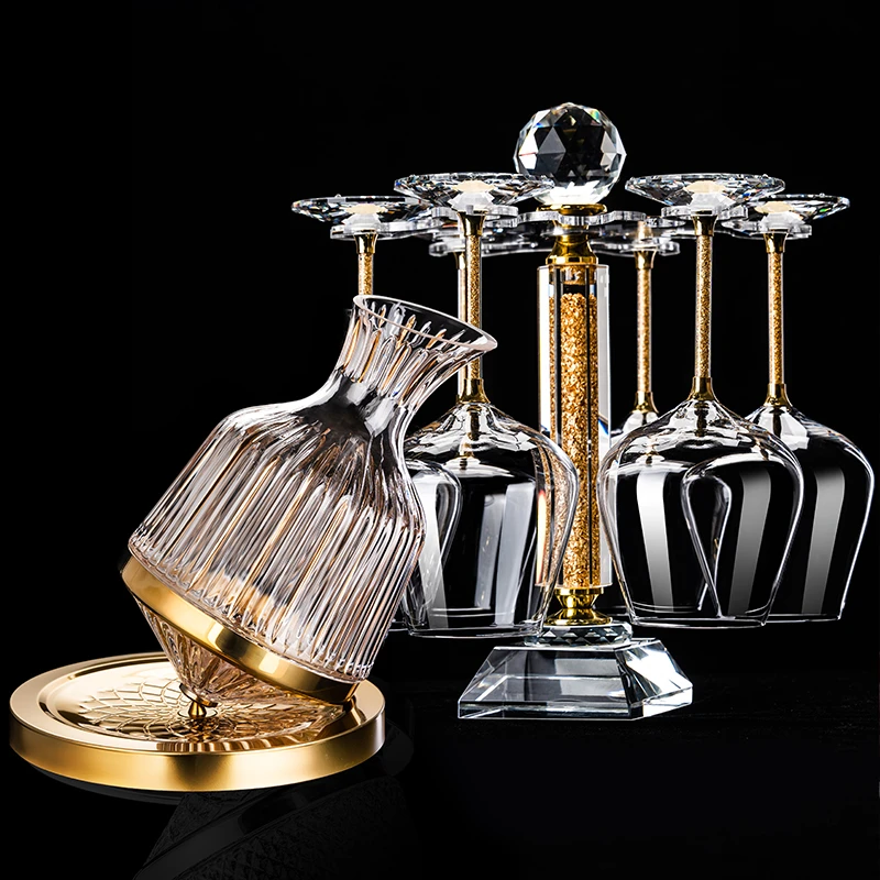 红酒杯套装家用高脚杯大号醒酒器酒具欧式水晶玻璃杯创意葡萄酒杯