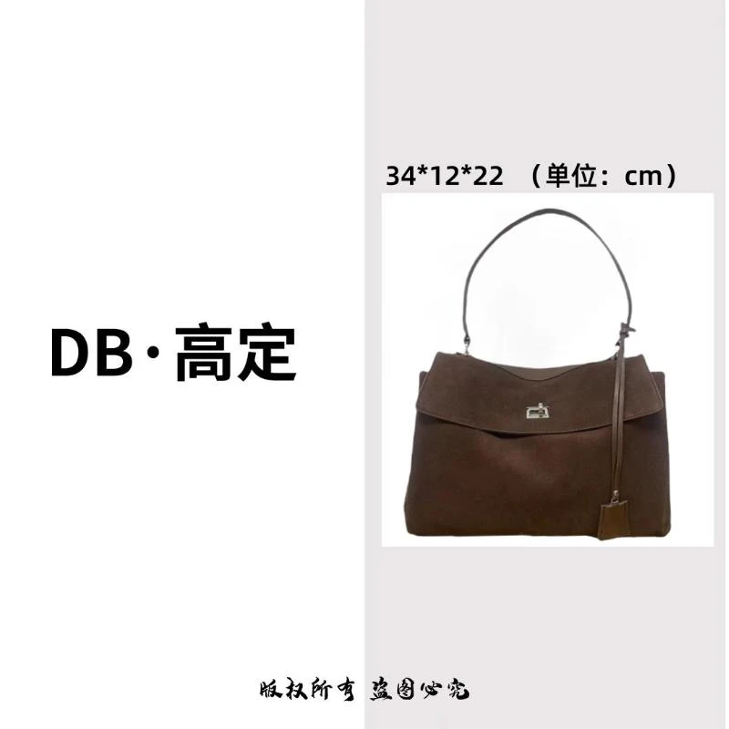 【DB】Rodeobag BLCG早秋磨砂皮美拉德慵懒感栗棕色单肩斜挎女士包