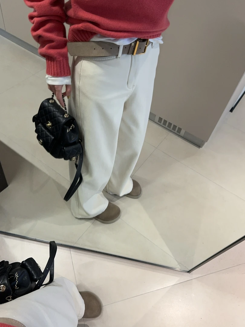 ［IAMMEIYA］-大骨架穿搭  白日舒曼 设计感直筒牛仔裤35618