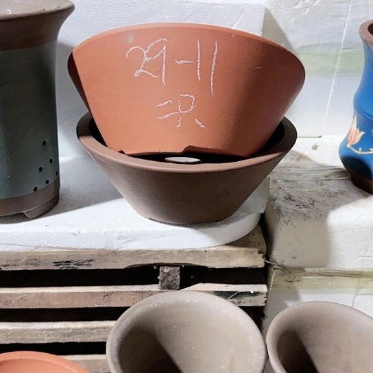紫砂宜兴紫砂花盆源头工厂