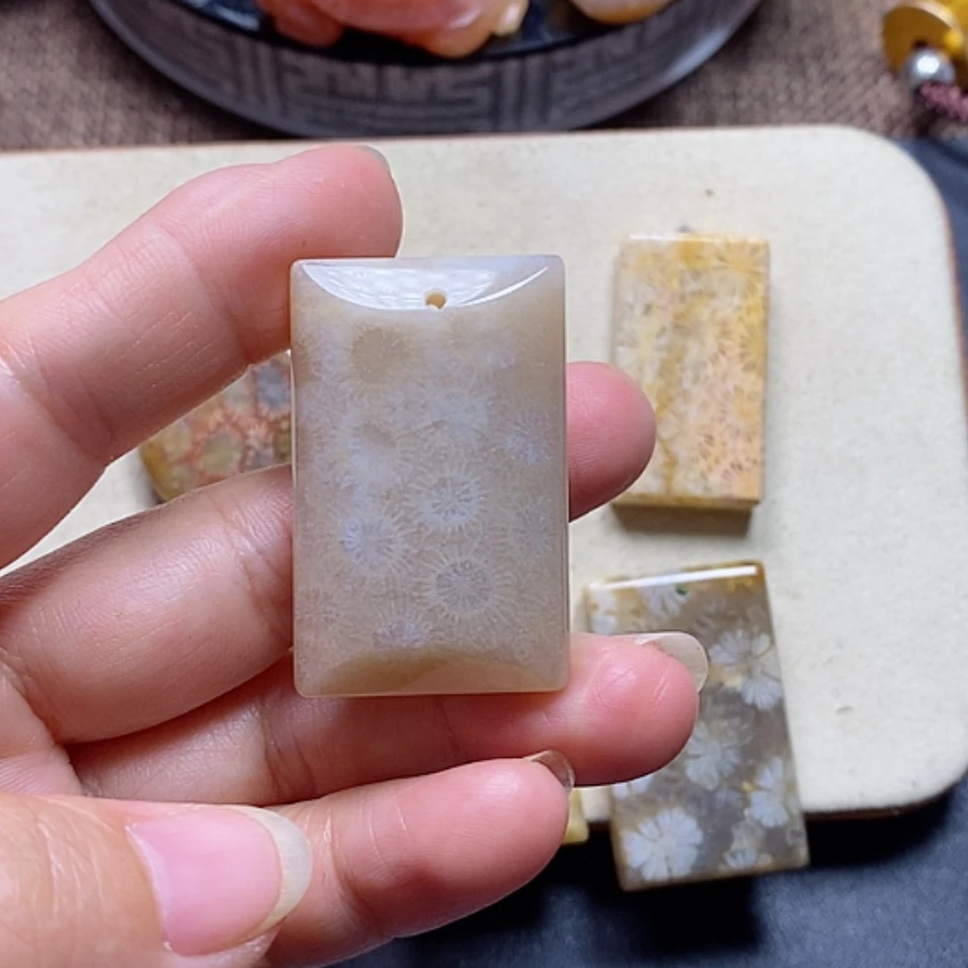 【闪购商品】硅化珊瑚（珊瑚玉）颈饰未镶嵌见*