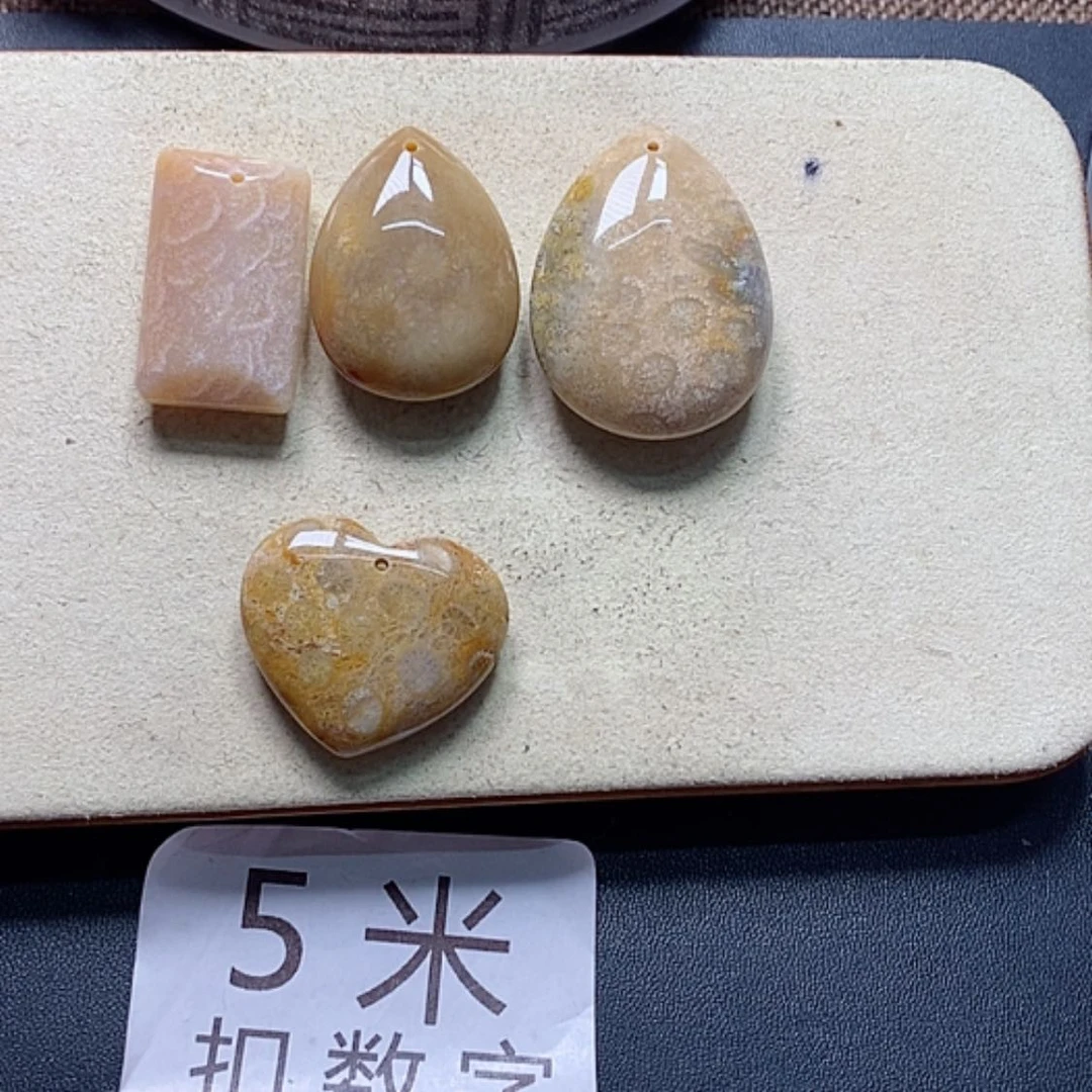 【闪购商品】硅化珊瑚（珊瑚玉）颈饰未镶嵌A**D
