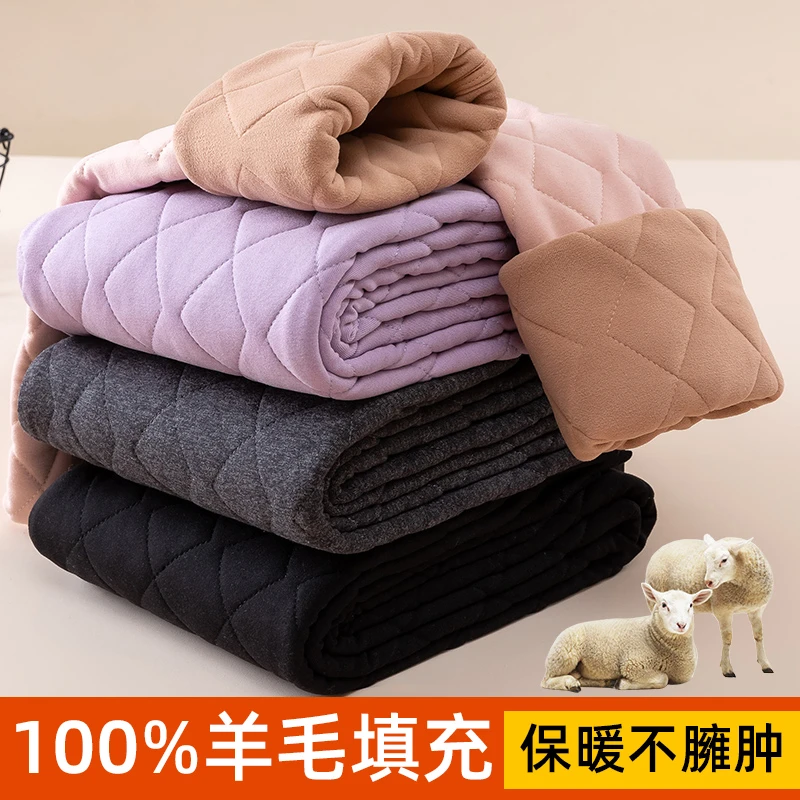 保暖裤女内穿加绒加厚秋冬季棉裤东北特厚秋裤一体大码线裤打底裤