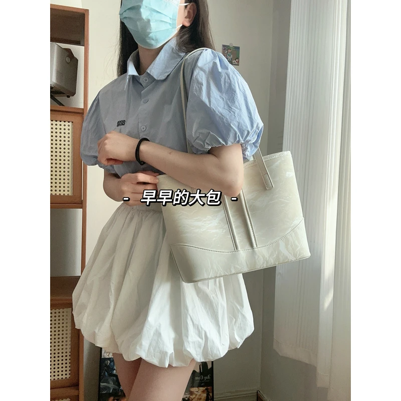 XINLINK2024夏季新款潮休闲洋气百搭单肩包大容量时尚通勤托特包