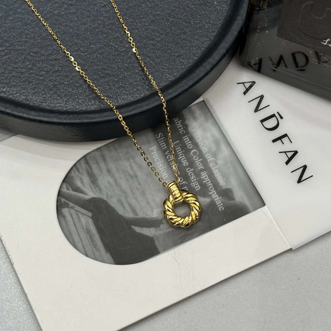 合金项链 合金项链 【甜甜圈】LOOYEA 时尚经典复古百搭锁骨链 6264