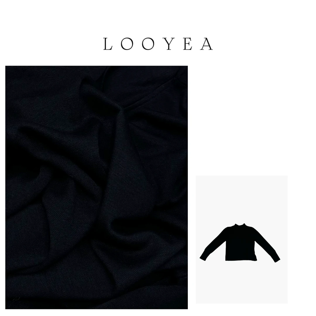 【枯叶蝶】LOOYEA 韩式简约纯色高级感打底衫 6205