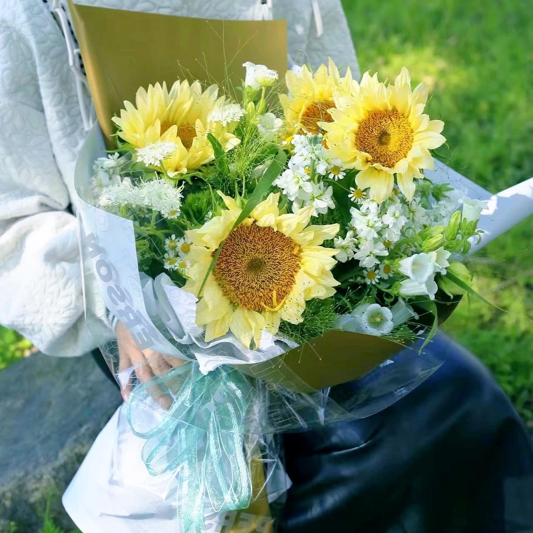 【花时专享】幻彩opp膜一包20张包装纸彩票花束单支玫瑰花花店diy