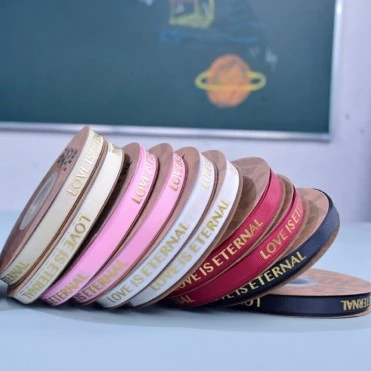 【1帮1】1厘米36米长烫金丝带花店花艺花束diy材料批发