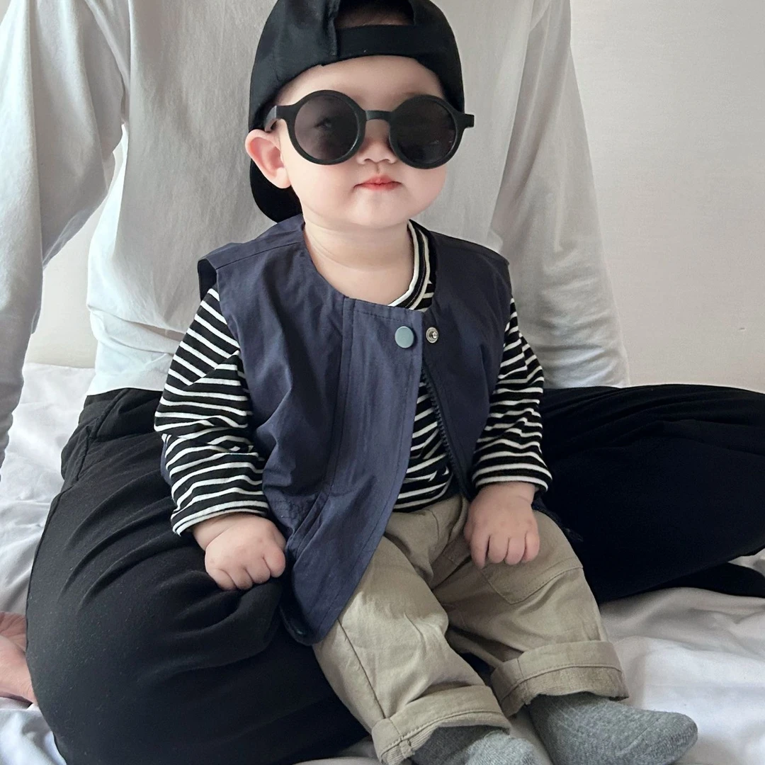 宝宝韩版童装马甲婴儿洋气百搭春装马夹新生儿洋气外穿坎肩上衣潮