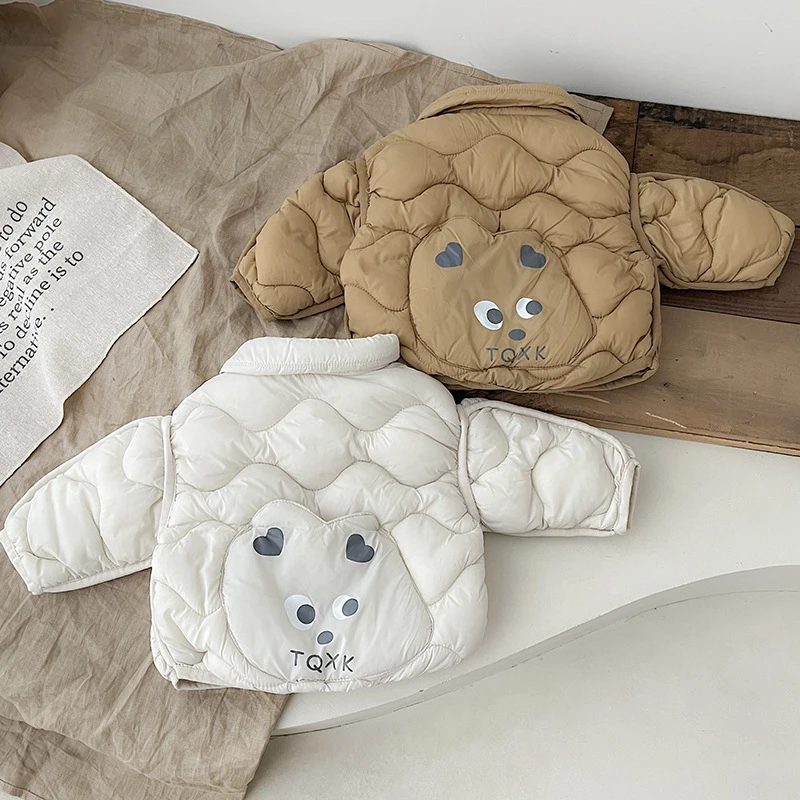 儿童棉服男童冬装2023新款男宝轻薄女童棉衣秋冬棉袄儿童保暖外套
