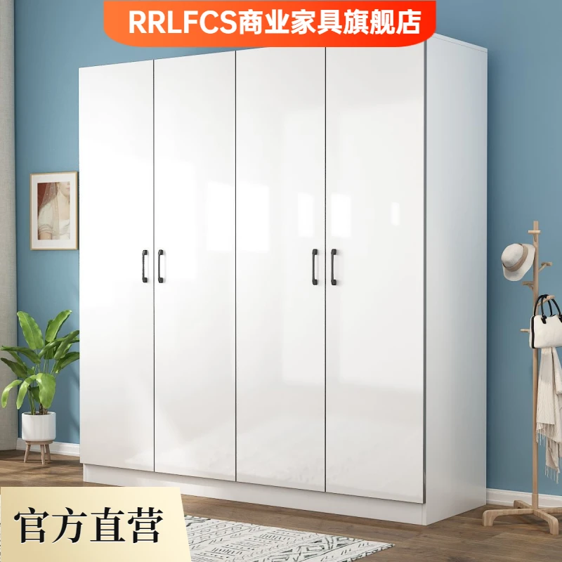 衣柜家用卧室收纳组装现代简约出租房用简易经济型开门儿童衣厨柜