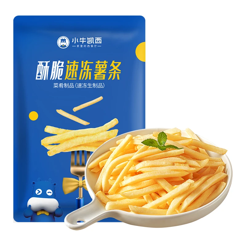 小牛凯西美式薯条冷冻半成品空气炸锅食材油炸小吃零食大粗薯