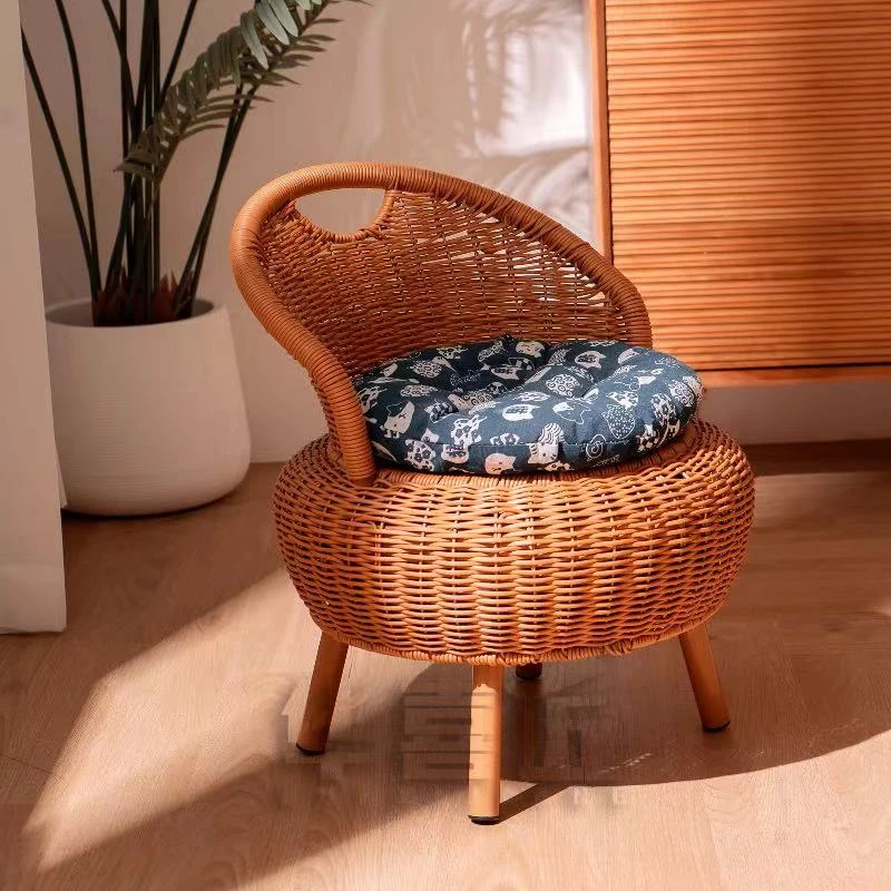 W500仿藤框升级款架仿藤编织椅水仙藤编织靠背编织手工椅