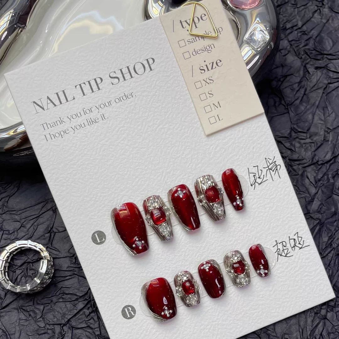 相莹轻奢定制纯手工穿戴甲手工甲