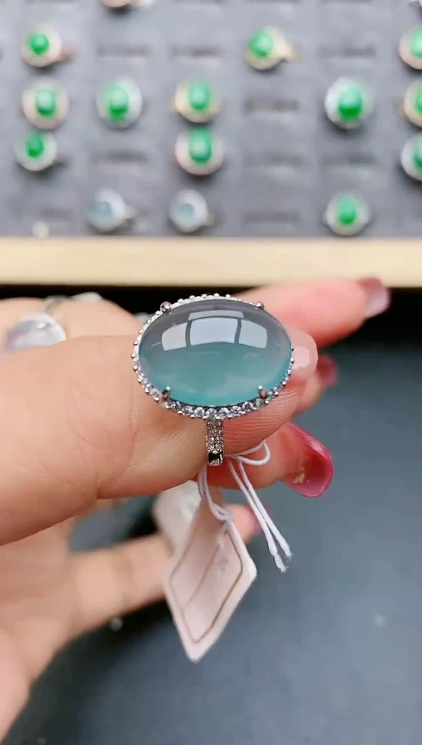 【闪购商品】翡翠戒指银S925镶嵌321321