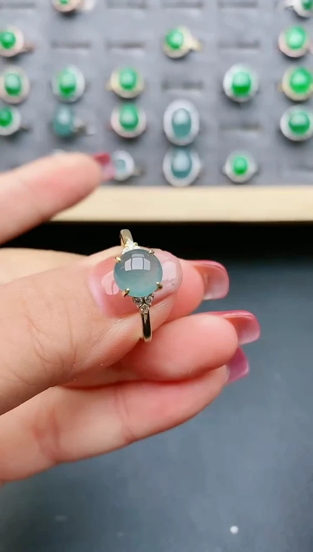 【闪购商品】翡翠戒指银S925镶嵌321321