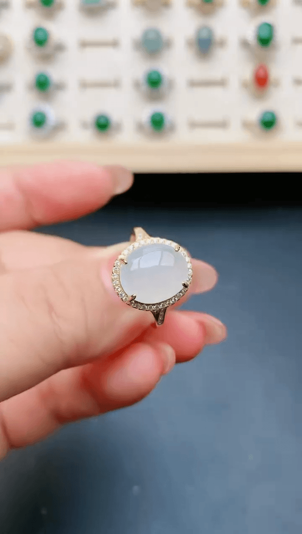【闪购商品】翡翠戒指银S925镶嵌321321