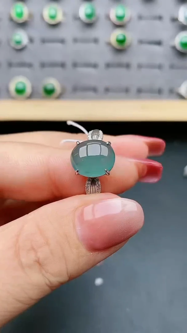 【闪购商品】翡翠戒指银S925镶嵌321321
