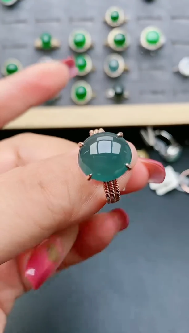 【闪购商品】翡翠戒指银S925镶嵌321321