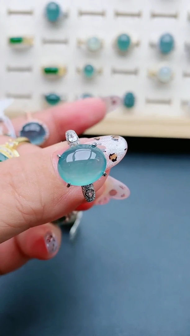 【闪购商品】翡翠戒指银S925镶嵌21231