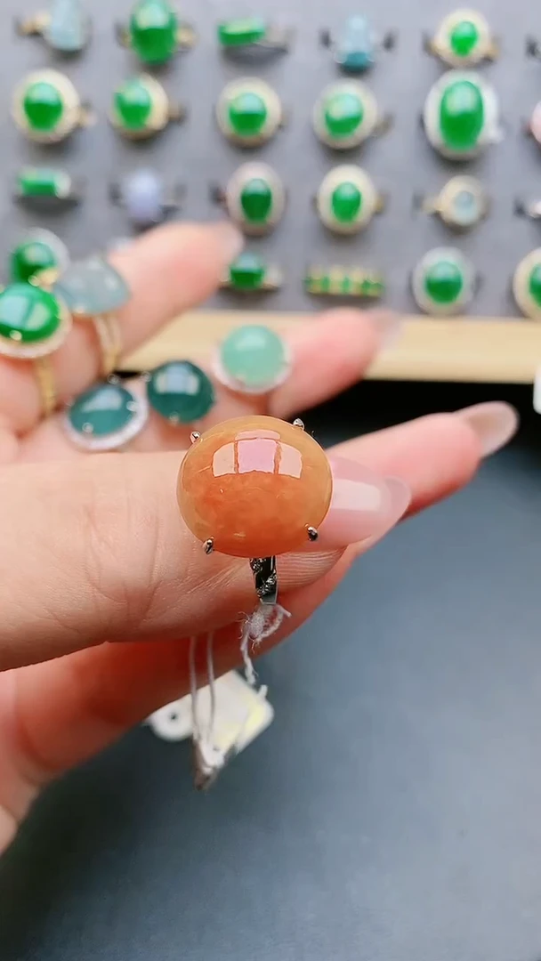 【闪购商品】翡翠戒指银S925镶嵌312321