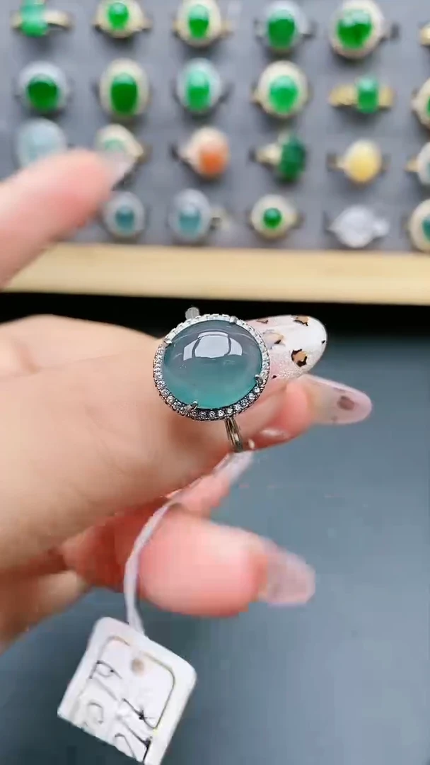 【闪购商品】翡翠戒指银S925镶嵌321321
