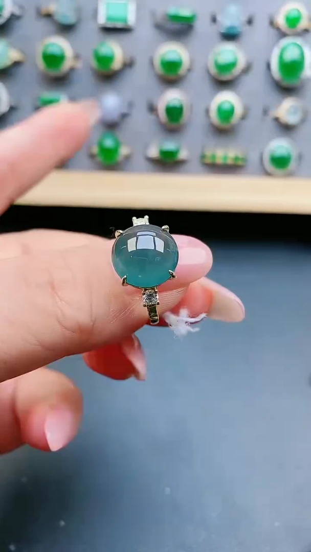 【闪购商品】翡翠戒指银S925镶嵌31231