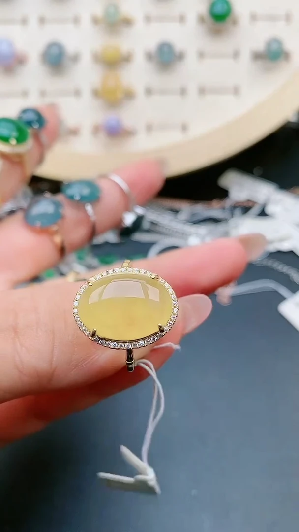 【闪购商品】翡翠戒指银S925镶嵌321321