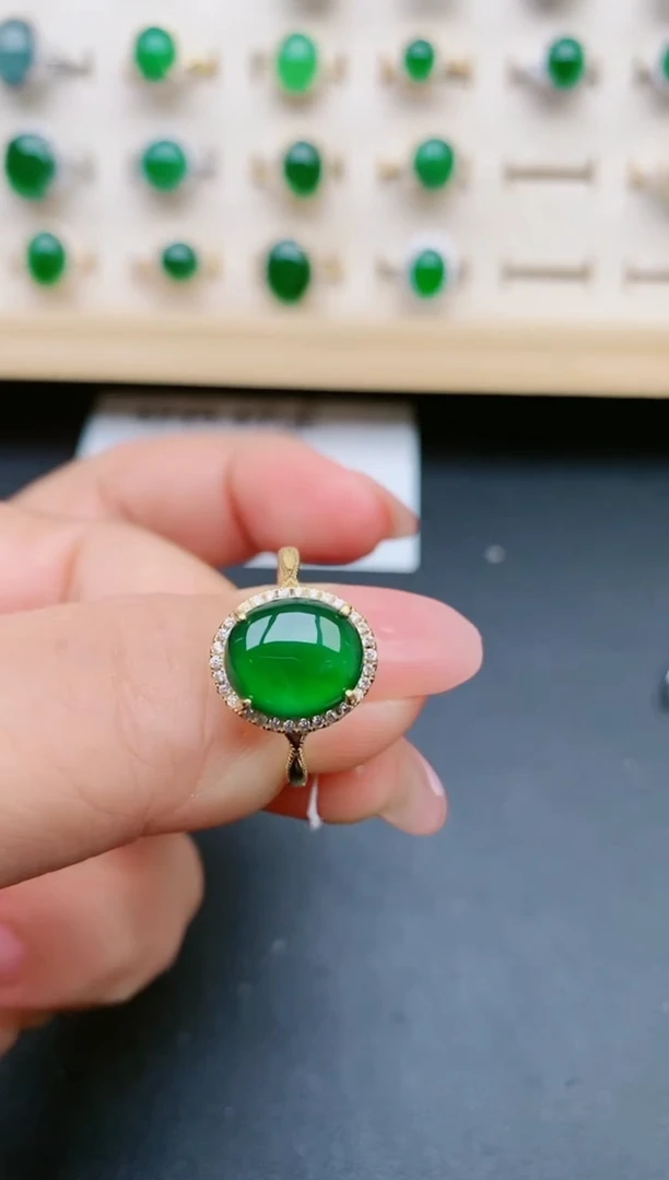 【闪购商品】翡翠戒指银S925镶嵌05800
