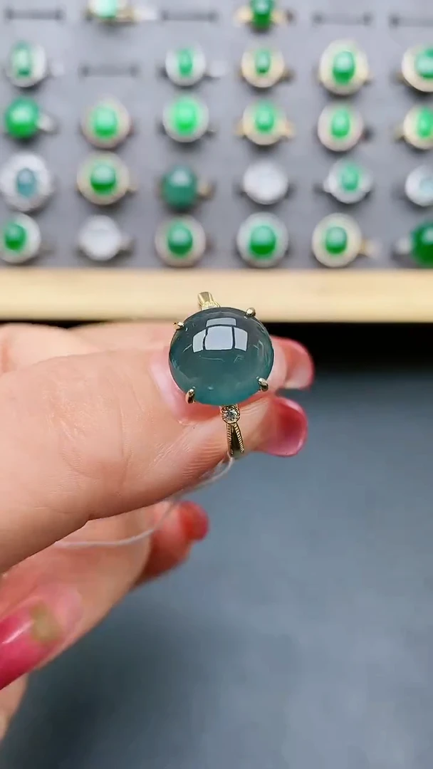 【闪购商品】翡翠戒指银S925镶嵌231321