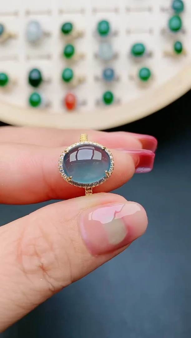 【闪购商品】翡翠戒指银S925镶嵌321321