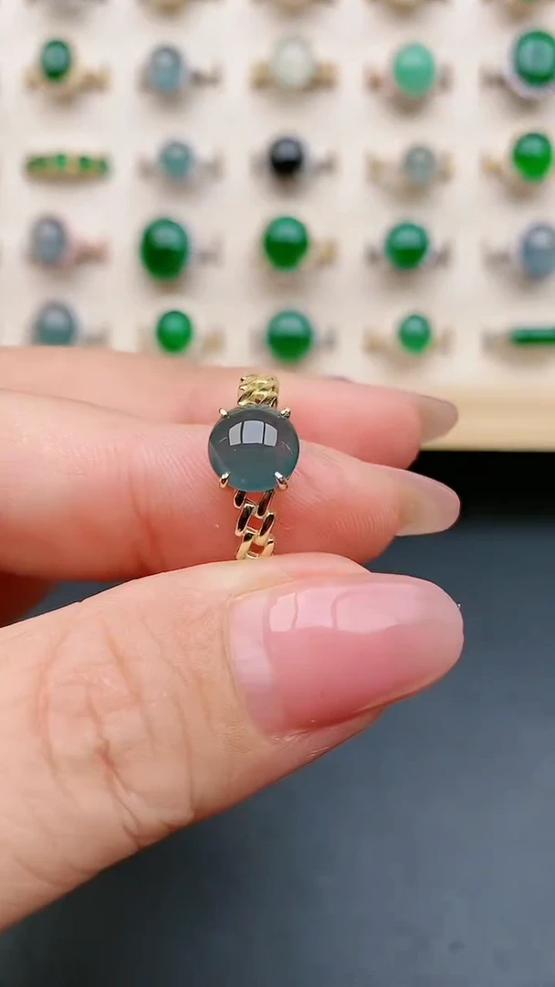 【闪购商品】翡翠戒指银S925镶嵌21321