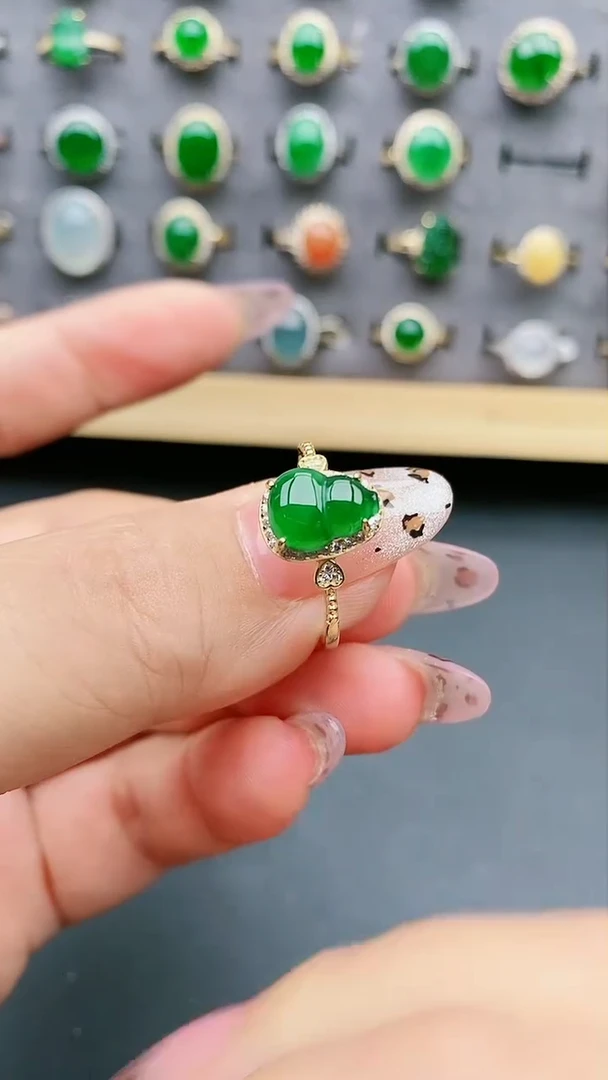 【闪购商品】翡翠戒指银S925镶嵌321321