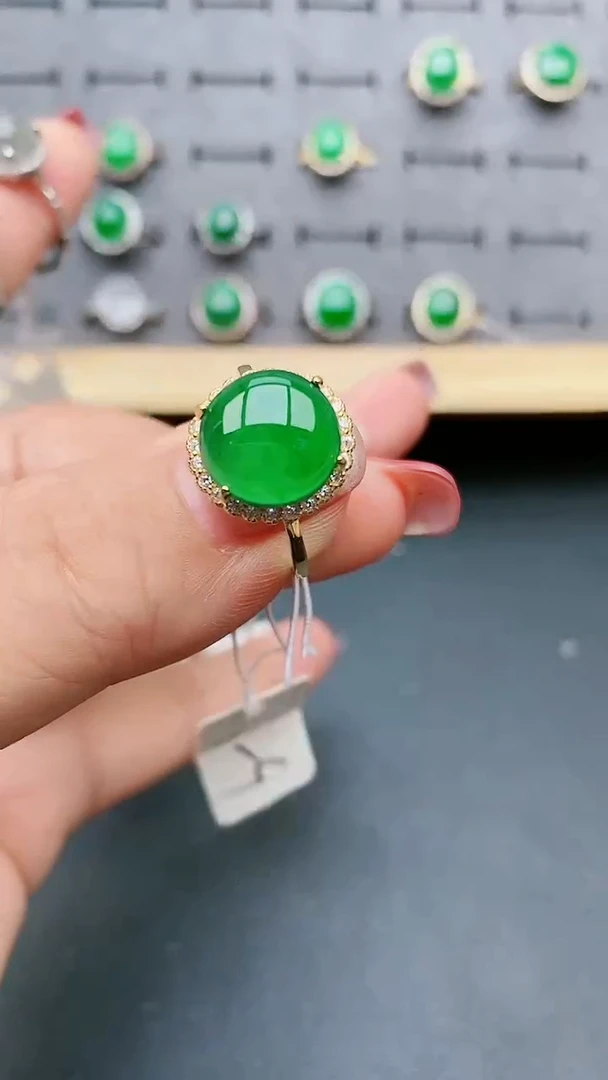 【闪购商品】翡翠戒指银S925镶嵌321321
