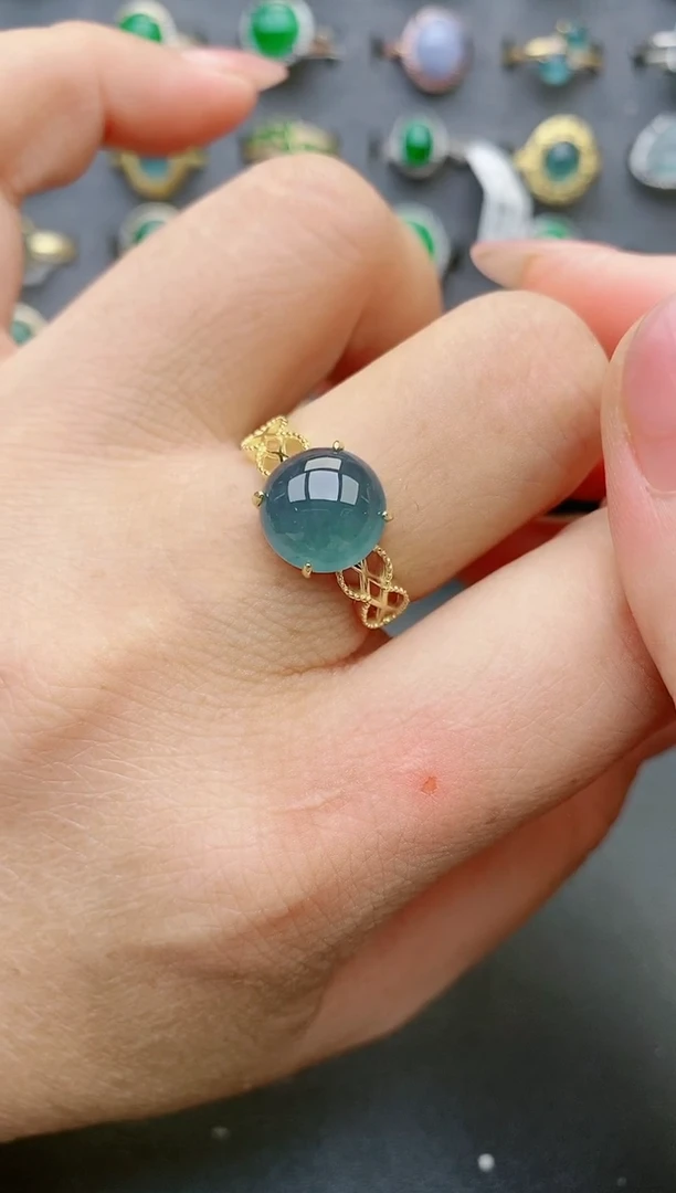 【闪购商品】翡翠戒指银S925镶嵌321321