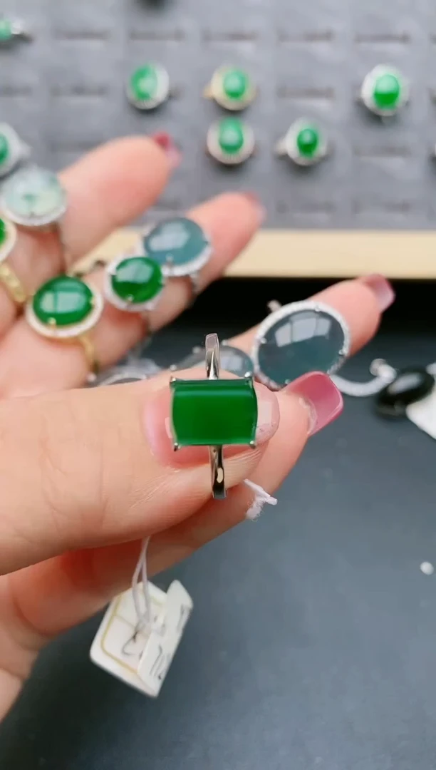 【闪购商品】翡翠戒指银S925镶嵌321321