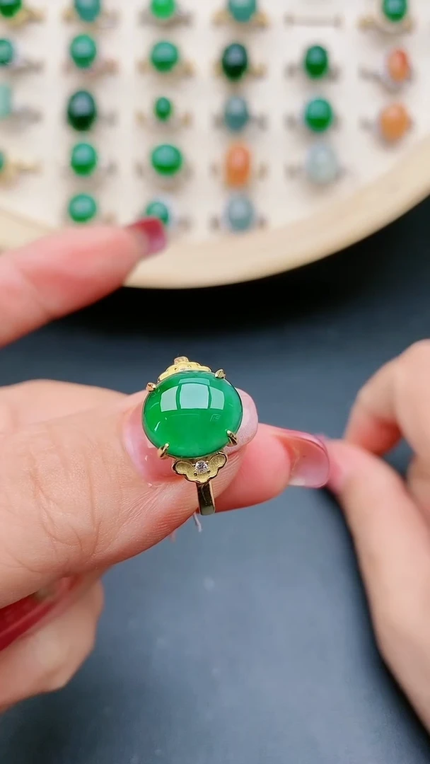 【闪购商品】翡翠戒指银S925镶嵌321321