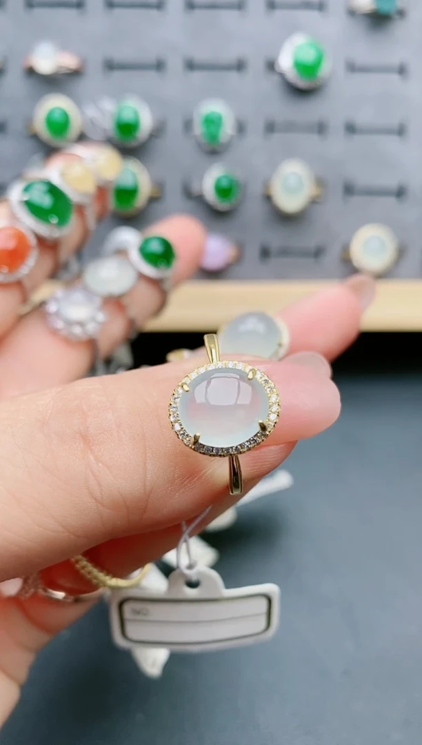 【闪购商品】翡翠戒指银S925镶嵌2321