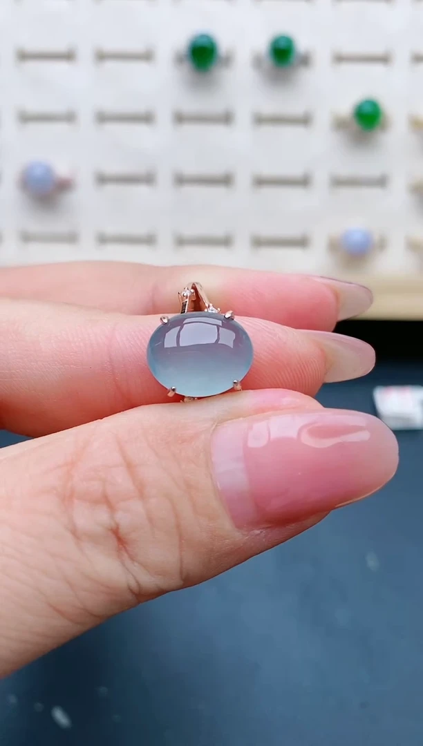 【闪购商品】翡翠戒指银S925镶嵌585005