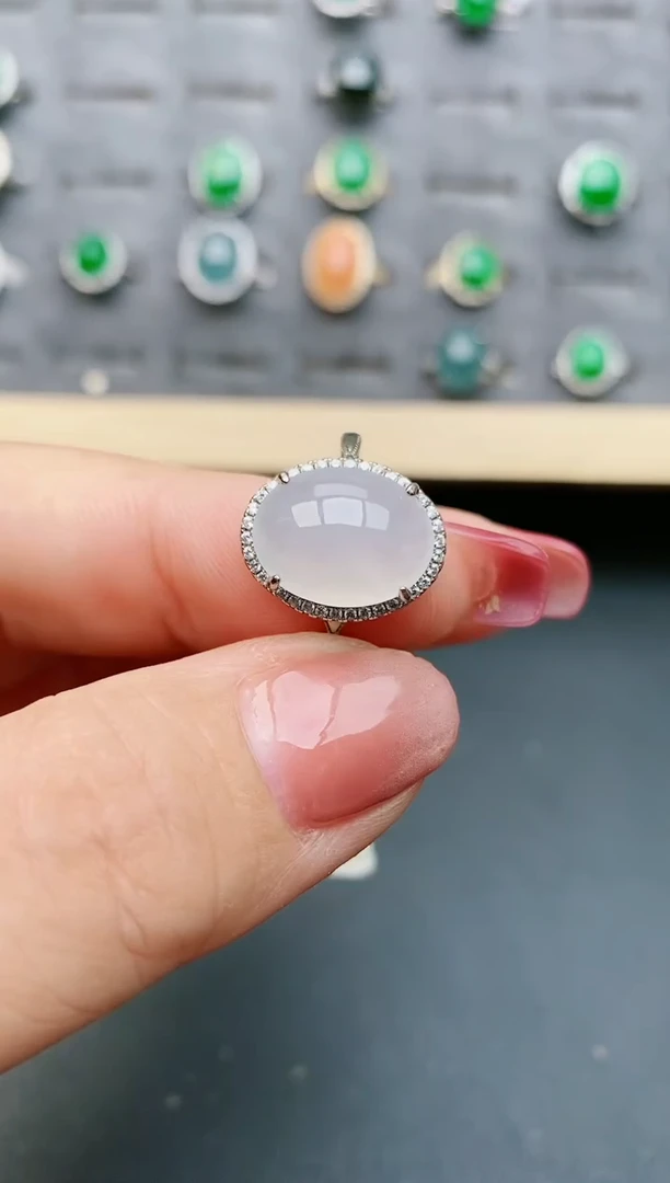 【闪购商品】翡翠戒指银S925镶嵌232131