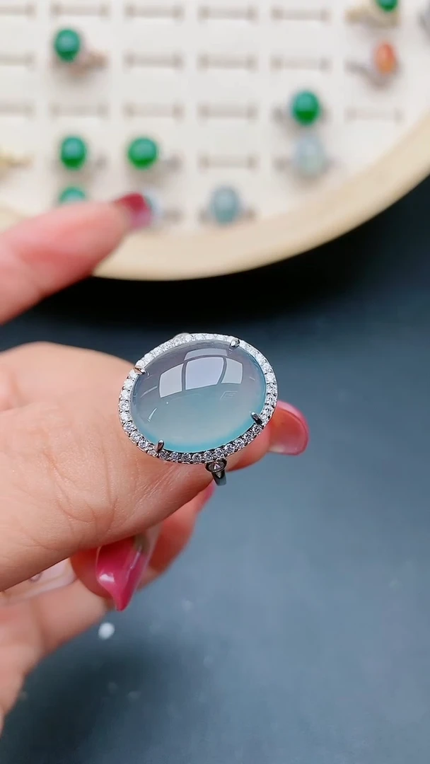 【闪购商品】翡翠戒指银S925镶嵌321321